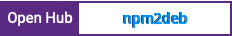 Open Hub project report for npm2deb