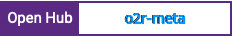 Open Hub project report for o2r-meta