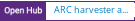 Open Hub project report for ARC harvester and search engine