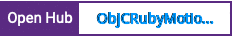 Open Hub project report for ObjCRubyMotionIntegration