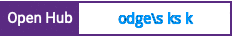 Open Hub project report for odge's k