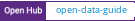 Open Hub project report for open-data-guide