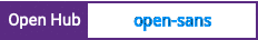 Open Hub project report for open-sans