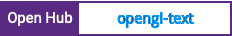 Open Hub project report for opengl-text