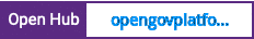 Open Hub project report for opengovplatform-beta