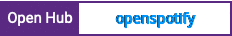 Open Hub project report for openspotify