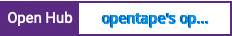 Open Hub project report for opentape's opentape