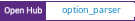 Open Hub project report for option_parser