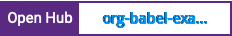 Open Hub project report for org-babel-example