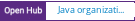 Open Hub project report for Java organization chart