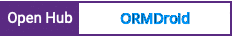 Open Hub project report for ORMDroid