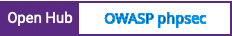 Open Hub project report for OWASP phpsec