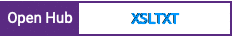 Open Hub project report for XSLTXT