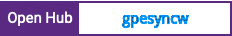 Open Hub project report for gpesyncw