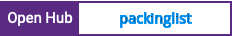 Open Hub project report for packinglist