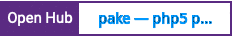 Open Hub project report for pake — php5 project builder system