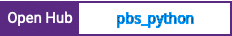 Open Hub project report for pbs_python