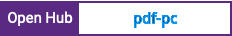 Open Hub project report for pdf-pc