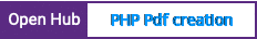 Open Hub project report for PHP Pdf creation