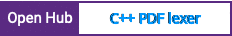 Open Hub project report for C++ PDF lexer