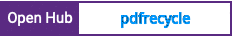 Open Hub project report for pdfrecycle
