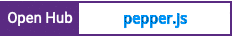 Open Hub project report for pepper.js