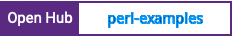 Open Hub project report for perl-examples