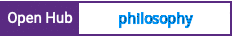 Open Hub project report for philosophy