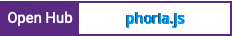 Open Hub project report for phoria.js