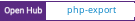 Open Hub project report for php-export