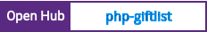 Open Hub project report for php-giftlist