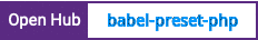 Open Hub project report for babel-preset-php