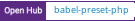 Open Hub project report for babel-preset-php