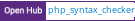 Open Hub project report for php_syntax_checker