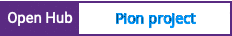 Open Hub project report for Pion project