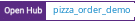 Open Hub project report for pizza_order_demo
