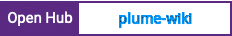 Open Hub project report for plume-wiki