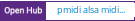 Open Hub project report for pmidi alsa midi client