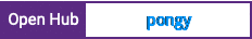 Open Hub project report for pongy