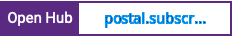 Open Hub project report for postal.subscriber