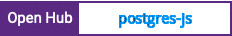 Open Hub project report for postgres-js
