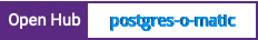Open Hub project report for postgres-o-matic