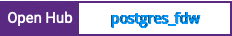 Open Hub project report for postgres_fdw