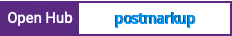 Open Hub project report for postmarkup