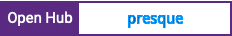 Open Hub project report for presque