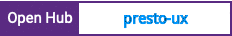 Open Hub project report for presto-ux
