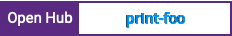 Open Hub project report for print-foo
