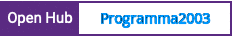 Open Hub project report for Programma2003
