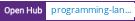 Open Hub project report for programming-languages-influence