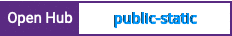 Open Hub project report for public-static